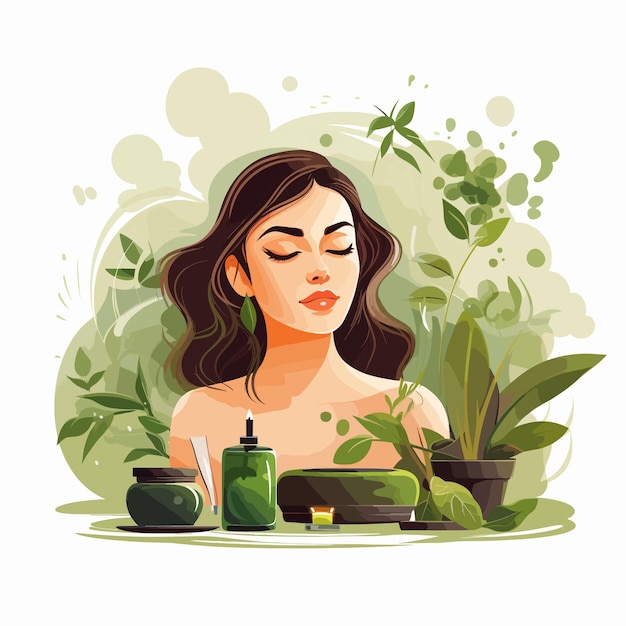 Vektor illustration des aromatherapievektors