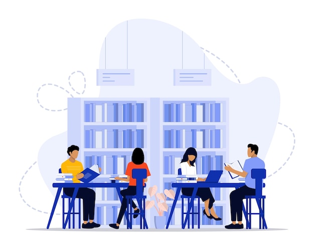 Illustration des Bibliothekskonzepts