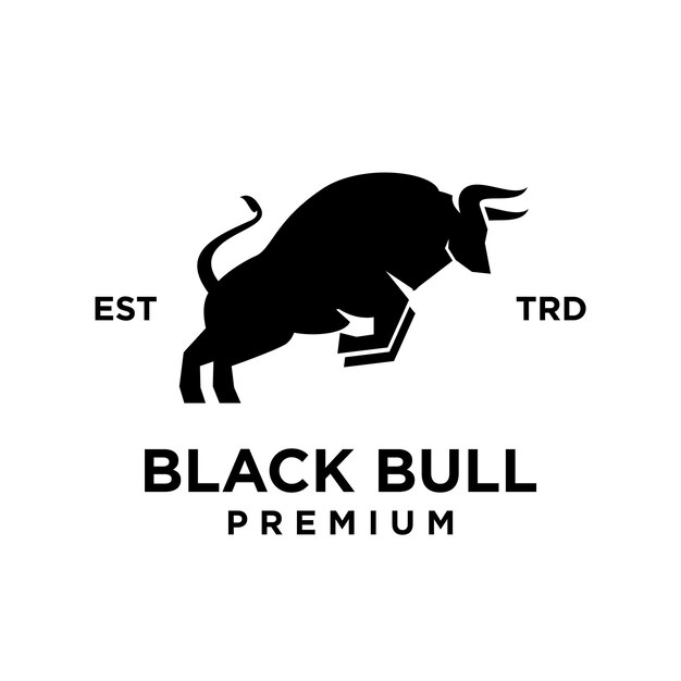 Vektor illustration des bull-logo-designs