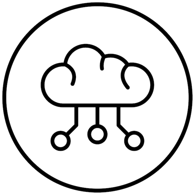 Illustration des Cloud-Speichervektors