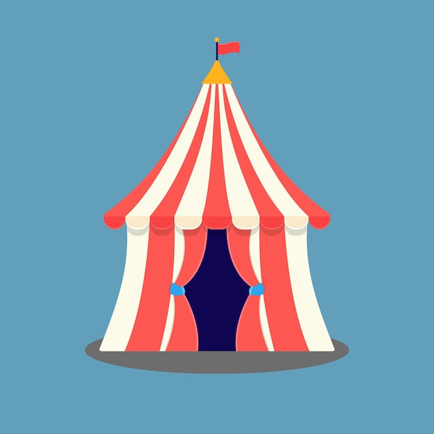 Illustration des Designs eines Zirkuszeltes