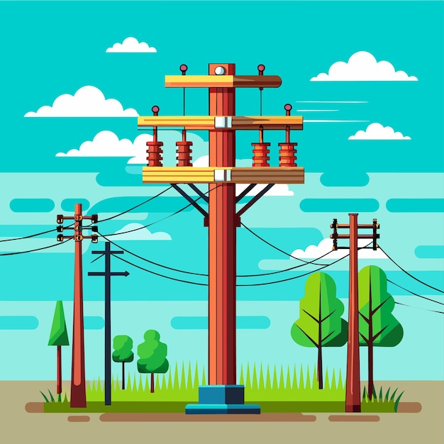 Illustration des elektrischen Polvektors