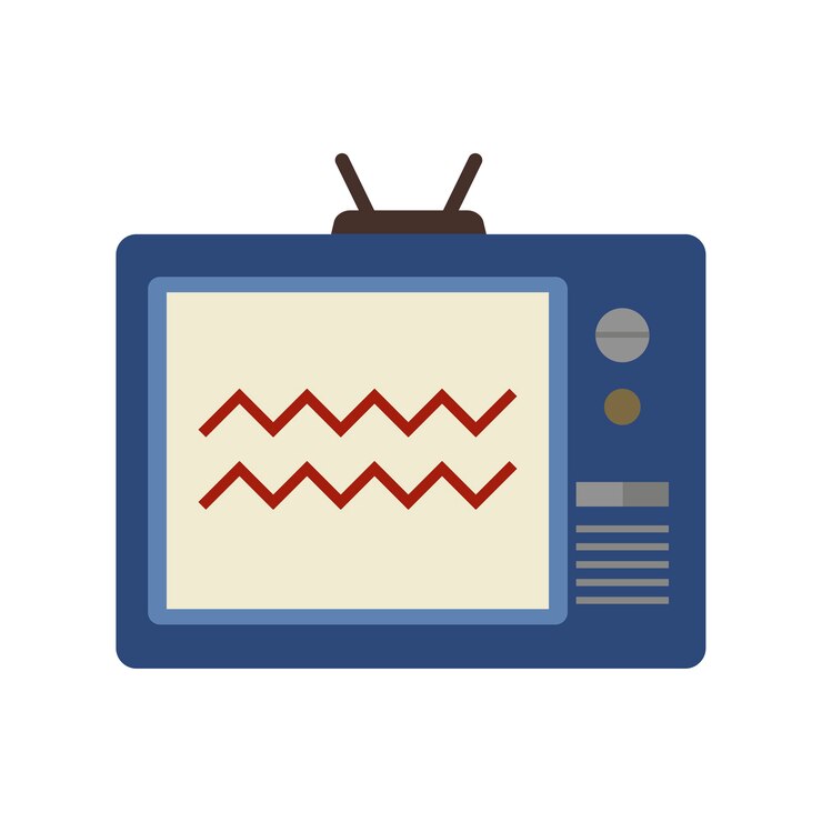 Vektor illustration des fernsehens