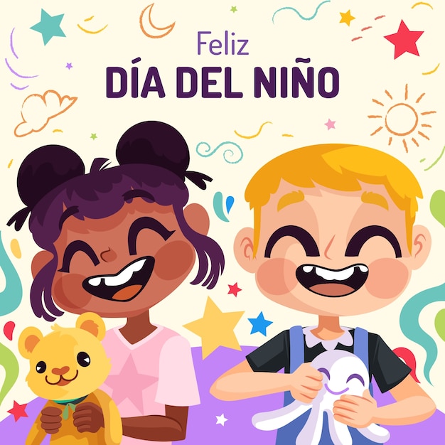 Illustration des flachen Dia del Nino