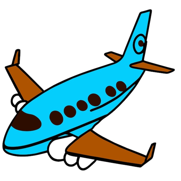 Vektor illustration des flugzeugs