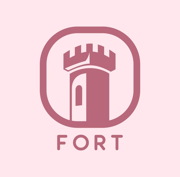 Illustration des fort-logo-designs