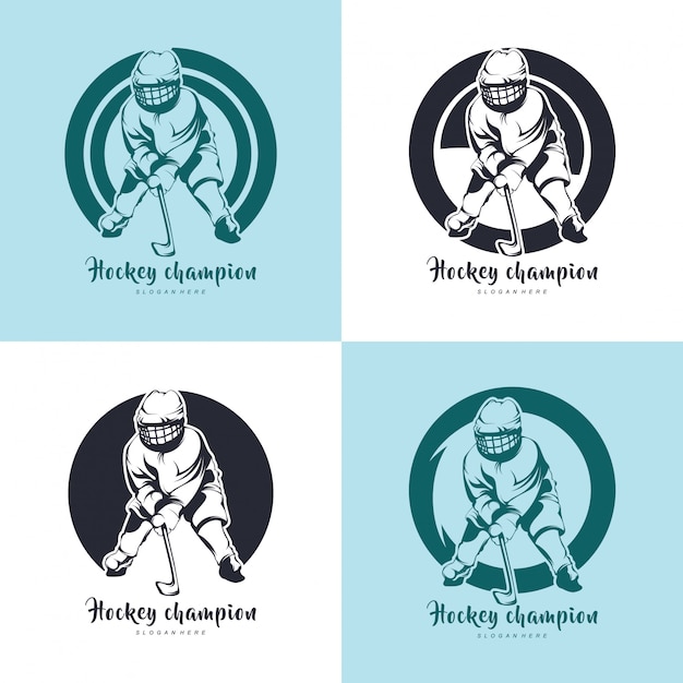 Illustration des hockeydesigns, hockeysilhouette