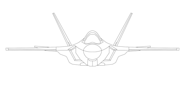 Illustration des Jet-Kampfpilotenvektors