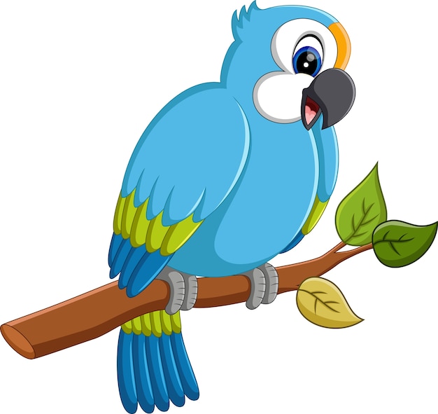 Illustration des Karikatur Macaw