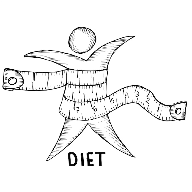 Illustration des Konzepts der Ernährung