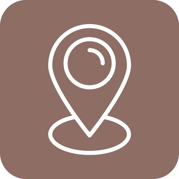 Illustration des Ortsvektor-Iconsets des Restaurants