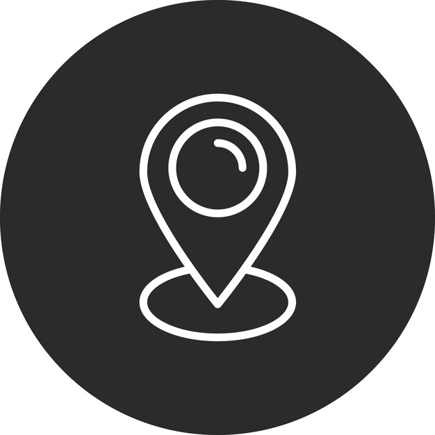 Illustration des Ortsvektor-Iconsets des Restaurants