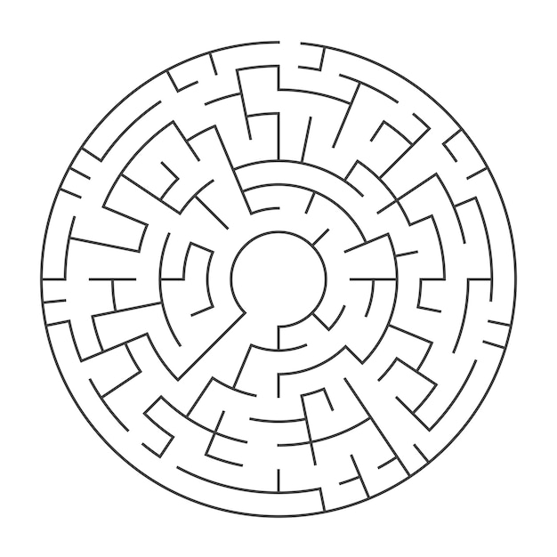 Illustration des runden labyrinths