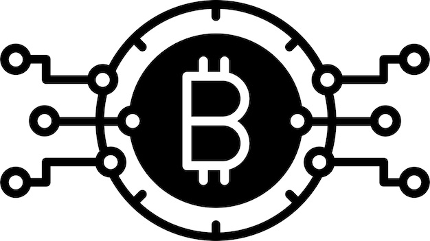 Illustration des Vektorglyphs des Servers