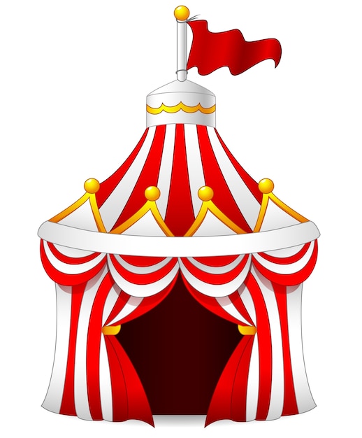 Vektor illustration des zirkuszeltes