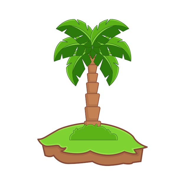 Vektor illustration einer palme