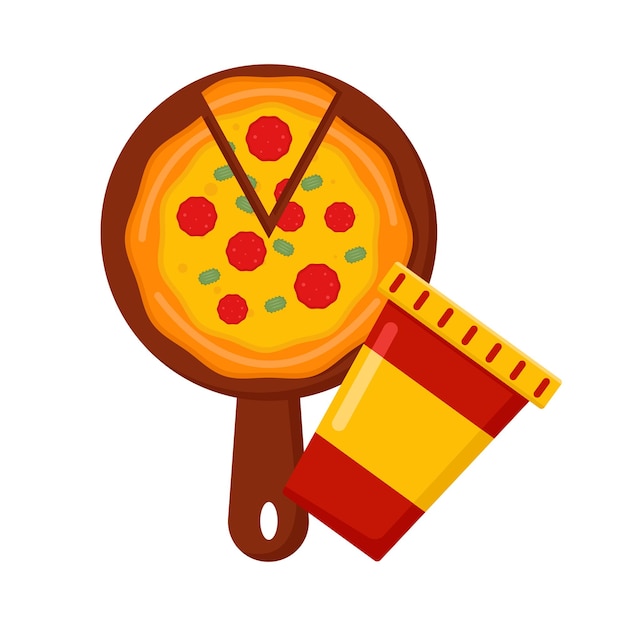 Illustration einer pizza