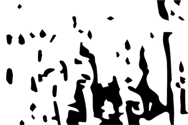 Vektor illustration einer rauen oder grunge-schwarzen textur auf weiß für hintergrund oder kommerzielle nutzung