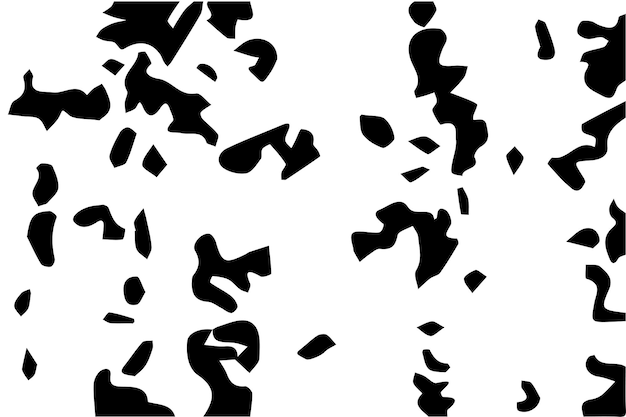 Illustration einer rauen oder Grunge-schwarzen Textur auf Weiß für Hintergrund oder kommerzielle Nutzung