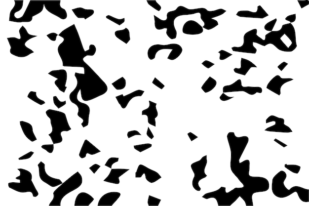 Illustration einer rauen oder Grunge-schwarzen Textur auf Weiß für Hintergrund oder kommerzielle Nutzung
