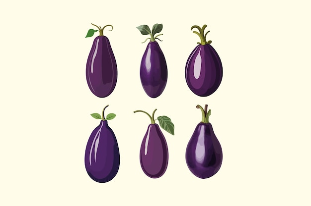 Illustration einer Vintage-Aubergine