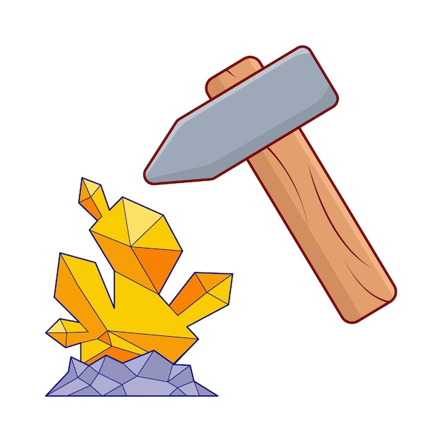 Vektor illustration eines hammers