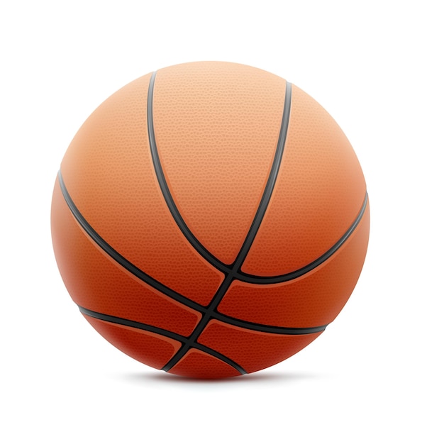 Illustration eines klassischen basketballs.