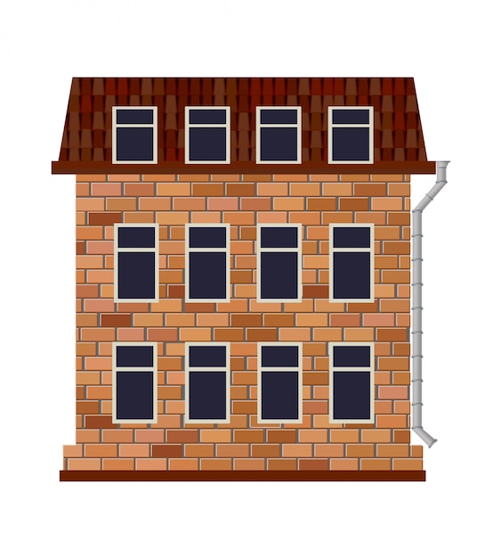 Illustration eines Wohnungsbaus
