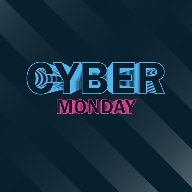 Illustration für den Cyber Monday-Poster