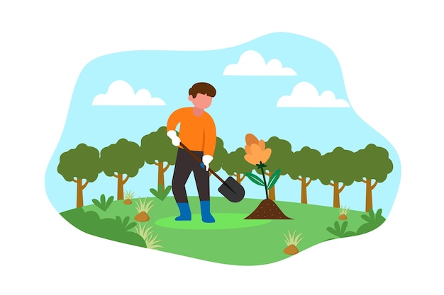 Illustration für die Bezeichnung des Erdtages