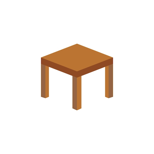 Illustration Holz-Tisch einzigartiges Design mit leerem Hintergrund