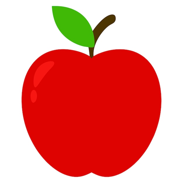 Illustration mit rotem Apfel Apple Clipart