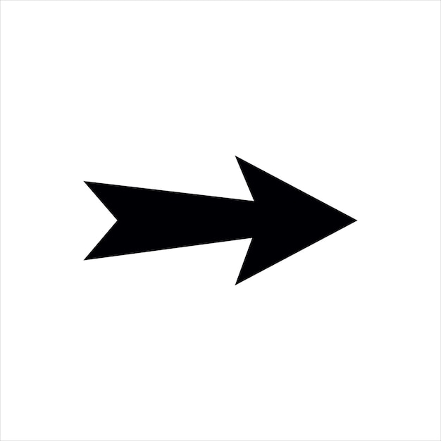 Illustration Rechtspfeil-Symbol bewegt sich schnell nach rechts