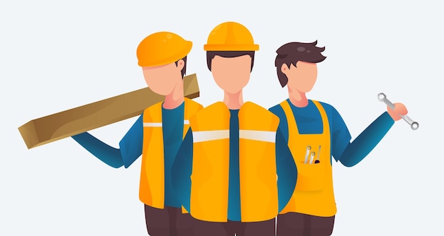 Illustration Tag der Arbeit Hari Buruh
