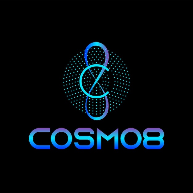 Illustration Vektorgrafik des Cosmos-Logodesigns