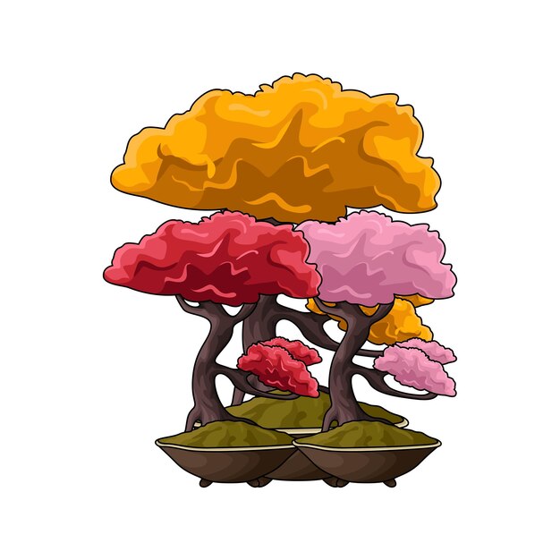 Vektor illustration von bonsai