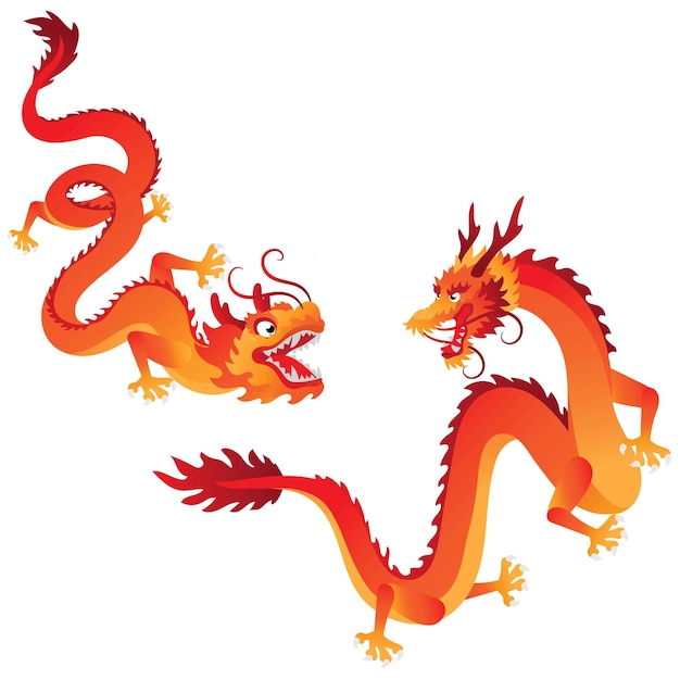 Vektor illustration von dragon year revelry ein lunar new year spektakel