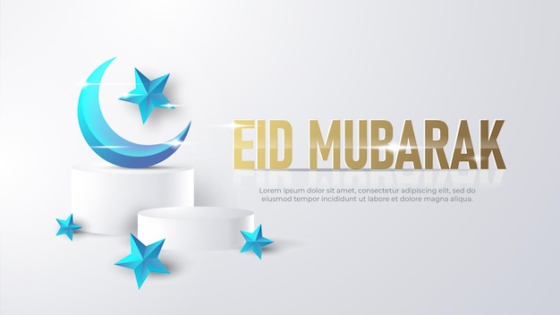 Illustration von Eid Mubarak