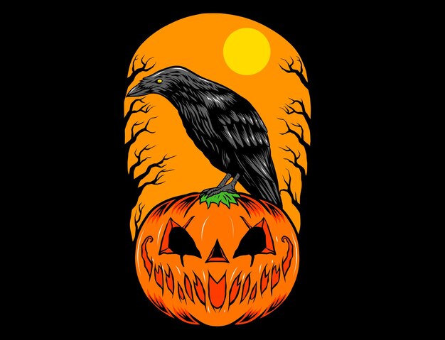 Vektor illustration von halloween für t-shirt-design