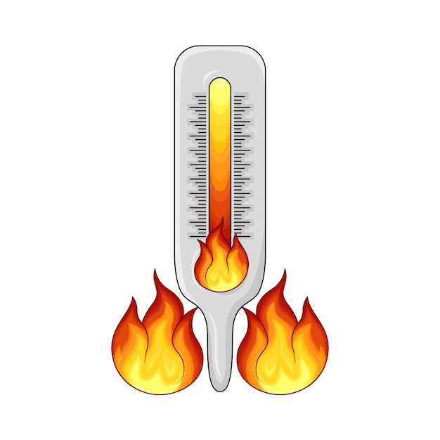 Vektor illustration von heiß