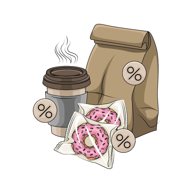 Illustration von kaffee