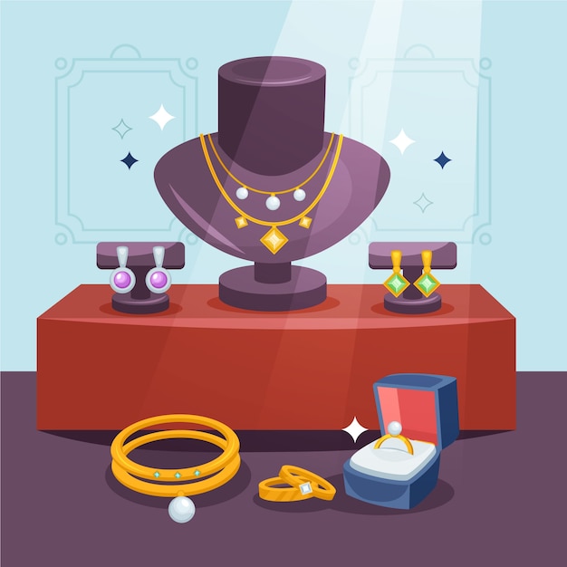 Illustration von Luxusschmuck