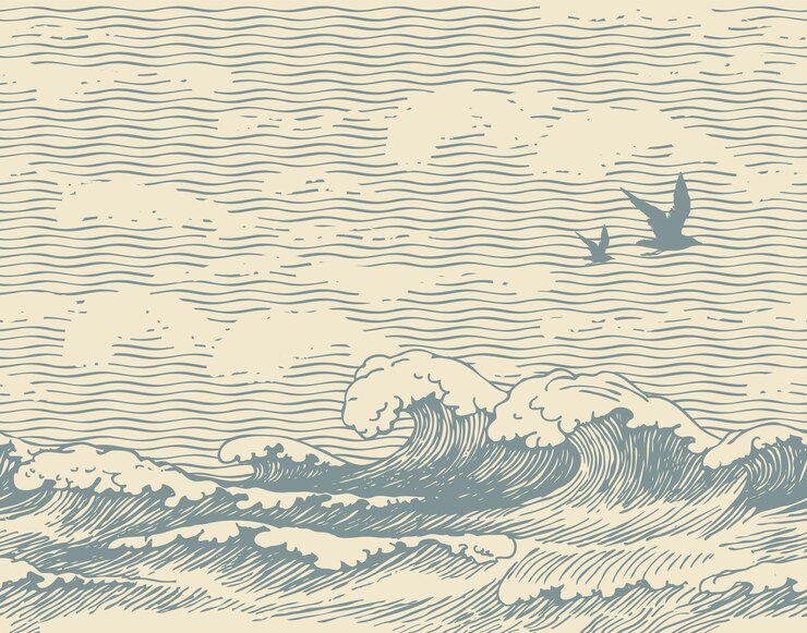Vektor illustration von meereslandschaften