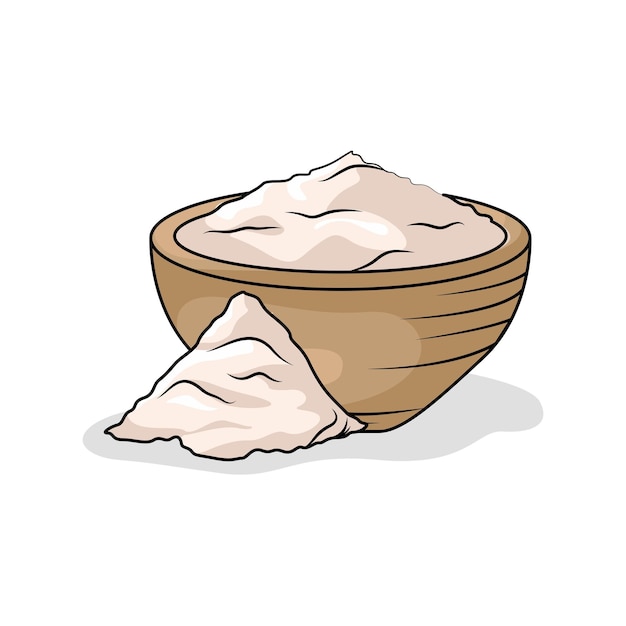 Illustration von Mehl