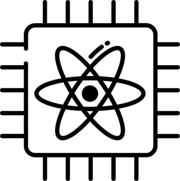 Vektor illustration von photonik-glyphen und linienvektoren