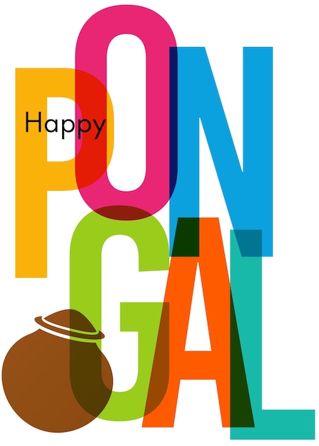 Illustration von Pongal zur Feier des hinduistischen Gemeinschaftsfestes