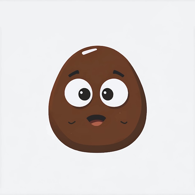 Vektor illustration von poop-emoticon oder emoji-poop-gesichtssymbol-vektorillustration