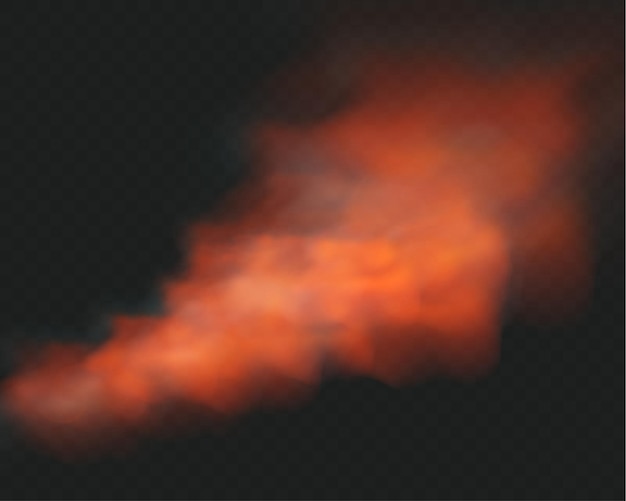 Illustration von Red Cloud of Smoke und FogVector
