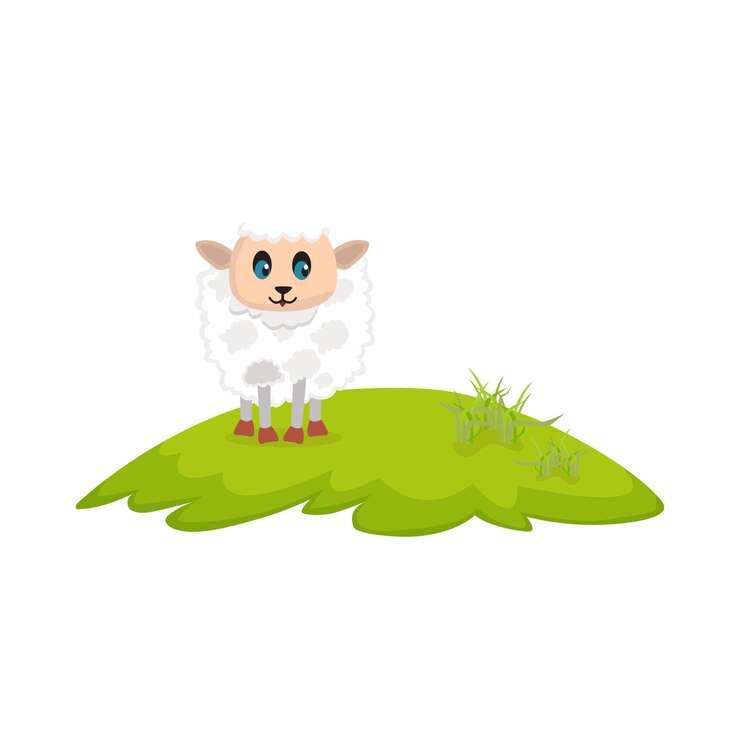 Vektor illustration von schafen
