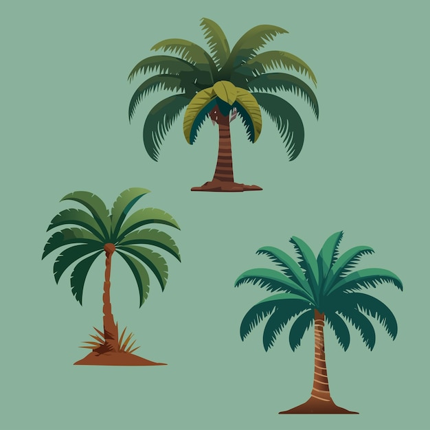Vektor illustration von vektorisierten palmen